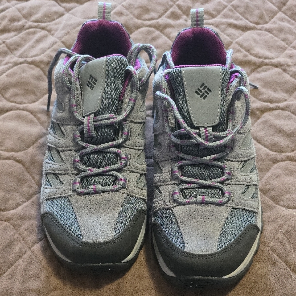 Columbia Gray and Pink Outdoor Shoes